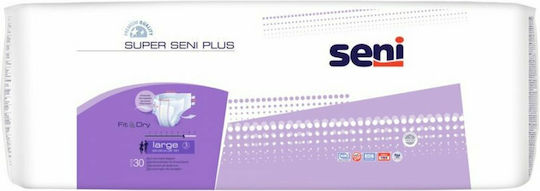 Seni Super Plus Fit & Dry Пелени за инконтиненция Large 30бр