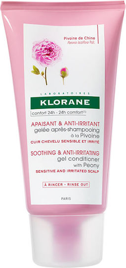 Klorane Soothing & Anti-Irritating Conditioner Ενυδάτωσης για Όλους τους Τύπους Μαλλιών με Παιωνία για το Ερεθισμένο και Ευαίσθητο Τριχωτό της Κεφαλής 150ml