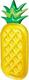 Παιδικό Φουσκωτό Στρώμα Θαλάσσης Ανανάς Κίτρινο 188εκ.