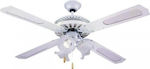 Primo PRCF-80278 Ceiling Fan 130cm with Light White