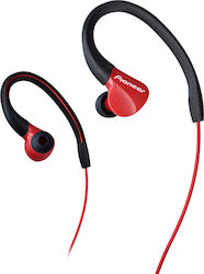 Pioneer Ακουστικά Ψείρες In Ear SE-E3 Τύπου Ear Hook Κόκκινα