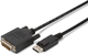Digitus Кабел DVI-D мъжки - DisplayPort мъжки 3м Черен (AK-340301-030-S)