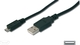 Digitus Regular USB 2.0 to micro USB Cable Μαύρο 1.8m (AK-300127-018-S)
