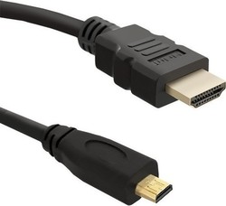 Qoltec 50401 HDMI 1.4 HDMI мъжки - микро HDMI мъжки 3м Черен