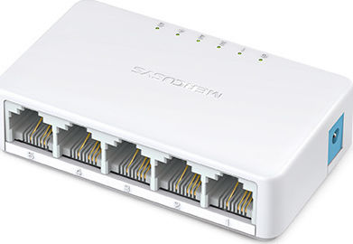 Mercusys MS105 v1 Unmanaged L2 Switch με 5 Θύρες Ethernet