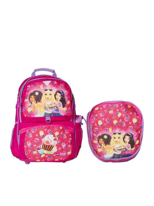 Lego Freshmen Friends Cupcake School Bag Backpack Elementary, Elementary in Pink color 33lt