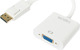 LogiLink Converter DisplayPort male to VGA female White 1pcs CV0059B