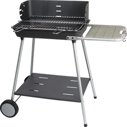 Somagic Florence Μαντεμένια Charcoal Grill with Wheels and Side Surface 51x37cm