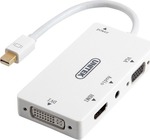 Unitek mini DisplayPort male - 3.5mm/DVI-I/HDMI/VGA female (Y-6354)