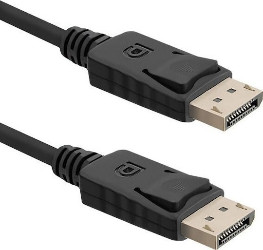 Qoltec Kabel DisplayPort-Stecker - DisplayPort-Stecker 3m Schwarz (50454)