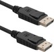 Qoltec Кабел DisplayPort мъжки - DisplayPort мъжки 2м Черен (50446)