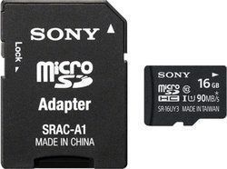 Sony microSDHC 16GB Klasse 10 U1 UHS-I mit Adapter