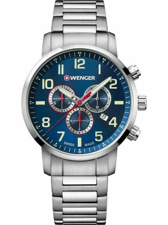 Wenger Attitude Мъжки Часовник 44mm Хронограф Н...