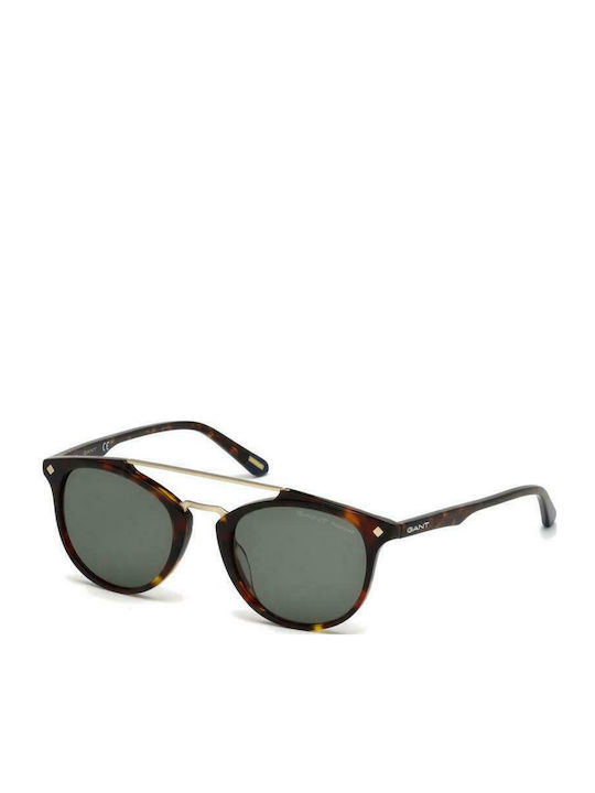 Gant Sonnenbrillen mit Braun Schildkröte Rahmen und Grün Linse GA7087 52R