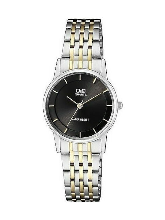 Q&Q Watch with Silver Metal Bracelet QA57J402