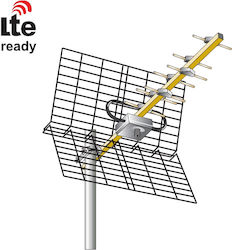 Matel Electronics AN10U-LTE Outdoor TV Antenna (without power supply) Silver Connection via Coaxial Cable