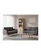 Βιβλιοθήκη Ensley Μπεζ 60x30x180εκ.