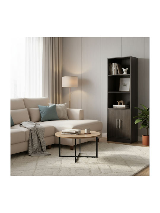 Βιβλιοθήκη Ensley Zebrano 60x30x180εκ.