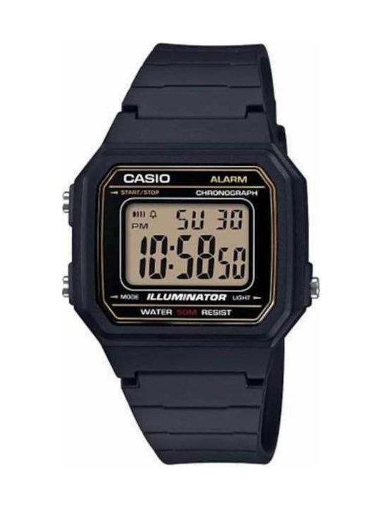 Casio Digital Battery Watch with Rubber Strap B...