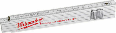 Milwaukee 4932459302 Wooden Folding Ruler 2m