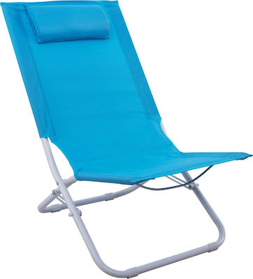 HomeMarkt Small Chair Beach with High Back Turquoise