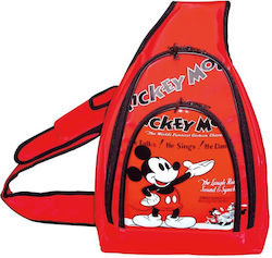 Next Mickey Classic Σχολική Τσάντα Ώμου / Χειρός Νηπιαγωγείου σε Κόκκινο χρώμα