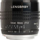 Lensbaby Пълен кадър Фотообектив Velvet 56 Стандартен / Macro за Фуджифилм Икс Монтаж Черен
