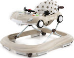 Kikka Boo Car Baby Walker with Music for 6+ Months Beige