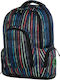Deck 9 School Backpack for Junior High-High School with Water Bottle Holder Multicolour 25lt