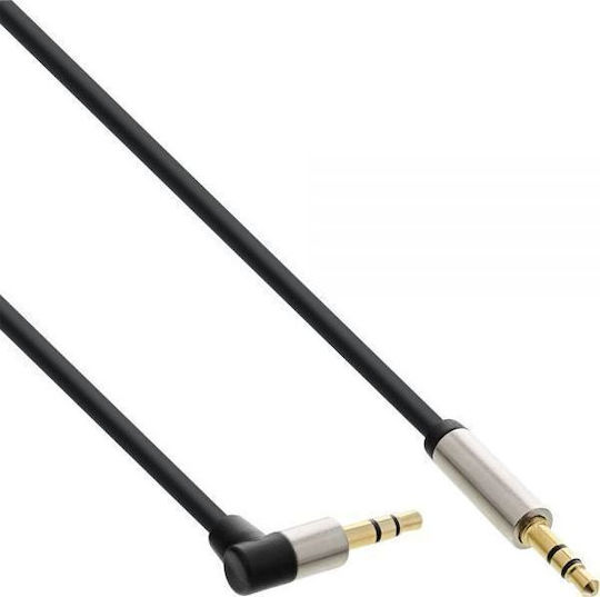 InLine InLine 3.5mm Jack Cable - 3.5mm Male to 3.5mm Male Black 2m with Gold Plated Terminals