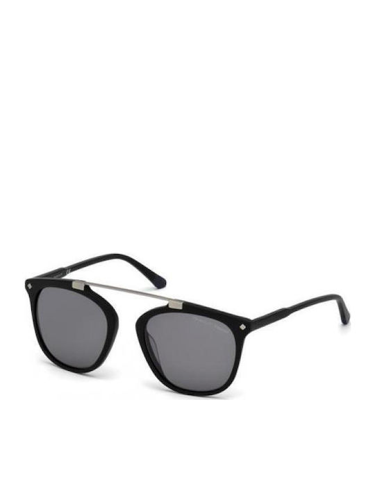 Gant Men's Sunglasses with Black Metal Frame and Black Polarized Lens GA7086 02D
