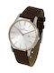 Jacques Lemans London Watch Battery with Brown Leather Strap