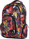 Deck 9 School Backpack for Junior High-High School with Water Bottle Holder Multicolour 25 Litres 29 x 19 x 42 cm