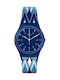 Swatch Pikabloo Watch with Blue Rubber Strap