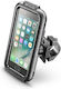 Interphone SMIPHONE7 Motorcycle Cellphone Mount with Waterproof Case 5.5-6 Inches for Steering Wheel iPhone 6/ 6s/ 7/ 8