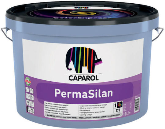 Caparol Permasilan Plastik Farbe für Äußeres Verwendung Weiß 10Es
