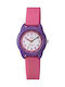 Q&Q Kids Analog Watch with Rubber/Plastic Strap Pink