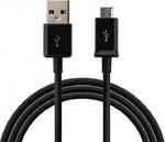 Samsung Regular USB 2.0 to micro USB Cable Μαύρο 1.2m (EP-DG925UBE)