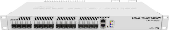 MikroTik CRS317-1G-16S+RM Managed L3 Switch with 1 Gigabit (10Gbps) Ethernet Port and 16 SFP Ports