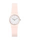 Swatch Pinkbelle Watch with Pink Rubber Strap