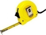 Kinzo Yellow Tape Measure with Auto-Rewind 19mm x 5m