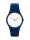 Swatch Bluesounds Watch with Blue Rubber Strap