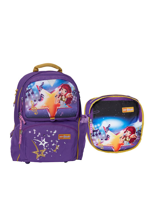 Lego Freshmen Friends Popstar School Bag Backpack Elementary, Elementary in Purple color 23lt