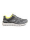 Lite-weight Qtr Overlay Sport Shoes Running Gray