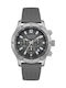 Nautica Watch Battery with Gray Leather Strap NAD16546G