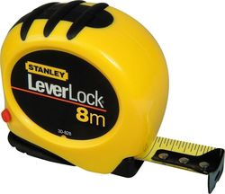 Stanley Leverlock Tape Measure with Auto-Rewind 25mm x 8m