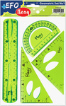 Σετ χάρακες +Efo Flexy 20cm - Πράσινο