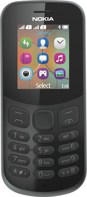 Nokia 130 (2017) Dual SIM Κινητό με Κουμπιά (Ελληνικό Μενού) Μαύρο