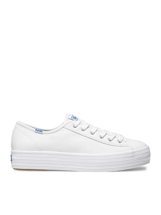 Triple Kick Damen Flatforms Sneakers Weiß