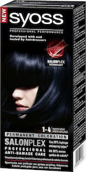 Syoss Permanent Coloration Haarfarbe 1-4 Black Blue 115ml